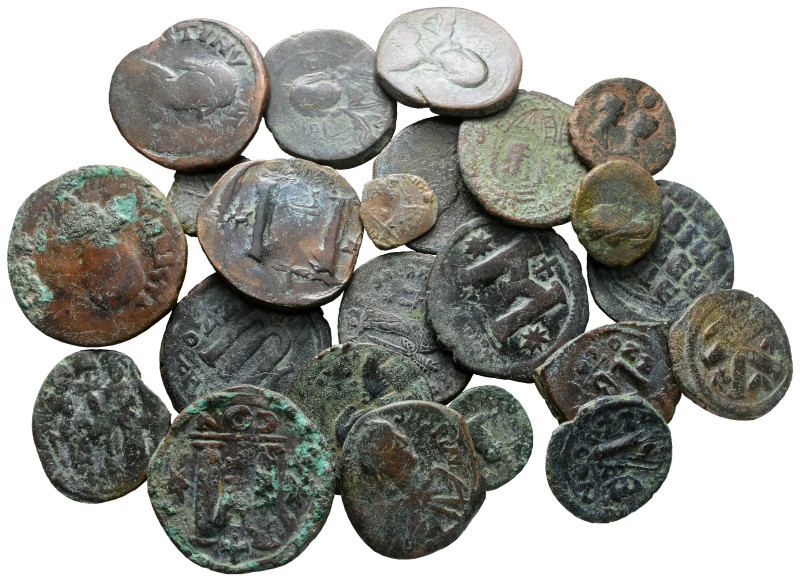 Lot of ca. 23 byzantine bronze coins / SOLD AS SEEN, NO RETURN!

Nearly Very F...