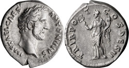 Antoninus Pius as Caesar. Denarius