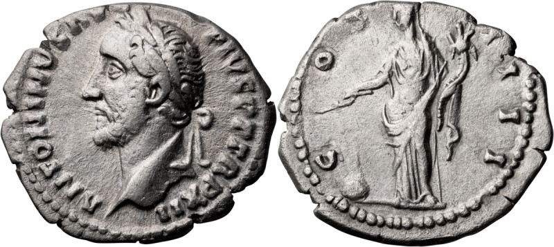 Antoninus Pius. Denarius; Antoninus Pius; 138-161 AD, Rome, 148-9 AD, Denarius, ...