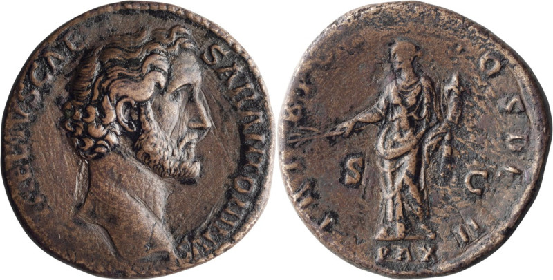 Antoninus Pius as Caesar. Sestertius; Antoninus Pius as Caesar; 138 AD, Rome, Se...