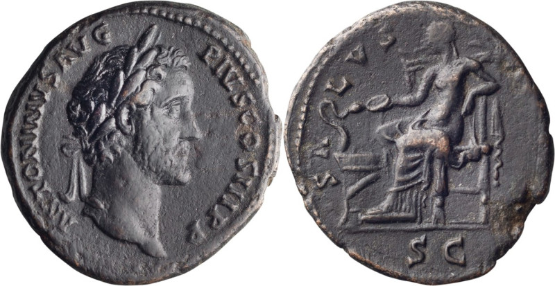 Antoninus Pius. 40-as; Antoninus Pius; 138-161 AD, Rome, 140-4 AD, As, 9.60g. St...