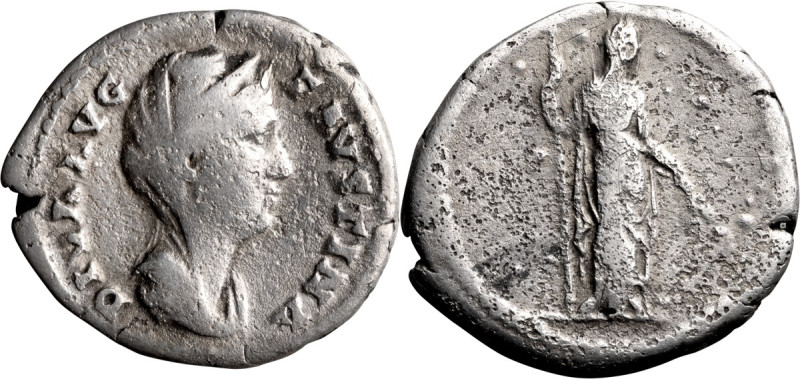 Faustina I, Diva. Denarius; Faustina I, Diva; Died 140 AD, Rome, 140-161 AD, Den...