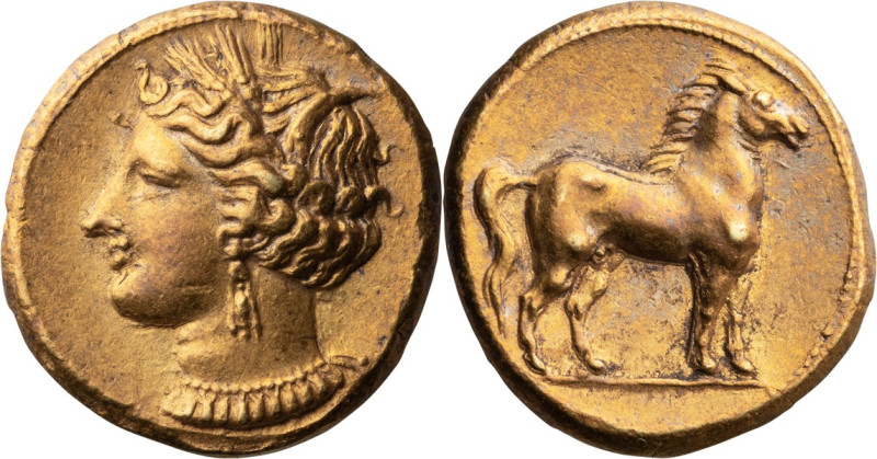 Zeugitania, Carthage. Stater; Zeugitania, Carthage; c. 320-310 BC, EL Stater, 7....