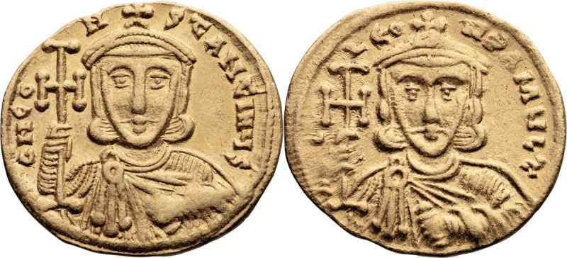 Constantine V. Solidus; Constantine V; 741-775 AD. Constantinople, c. 741-51 AD,...