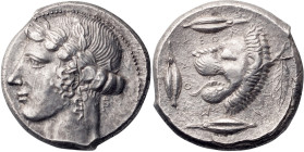 Sicily, Leontini. Tetradrachm