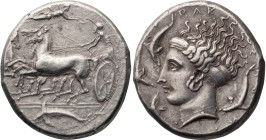 Sicily, Syracuse, Unsigned dies in the style of Eucleidas. Tetradrachm