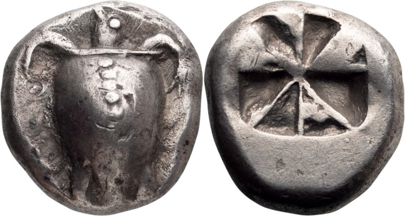 Attica, Aegina. Stater; Attica, Aegina; c. 510-490 BC, Stater, 12.22g. Asyut ear...