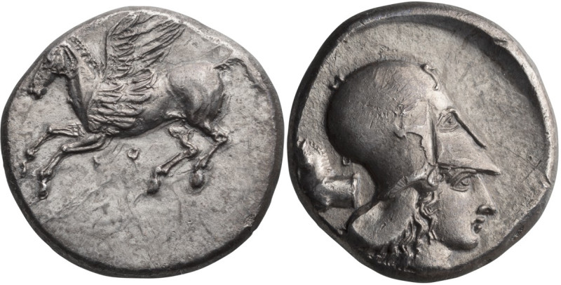 Corinthia, Corinth. Stater; Corinthia, Corinth; 350-330 BC, Stater, 8.40g. Calci...