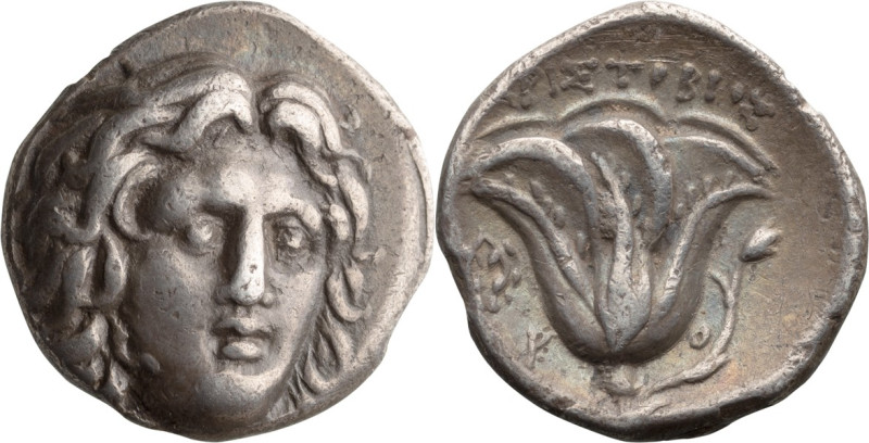 Caria, Rhodes. Didrachm; Caria, Rhodes; c. 265-250 BC, Didrachm, 6.53g. Ashton, ...