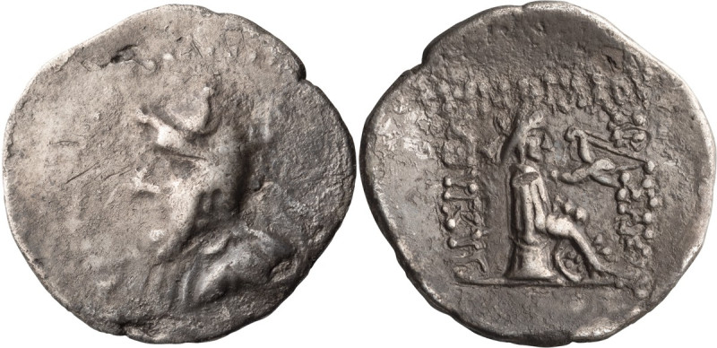 Phriapatios to Mithradates I. Drachm; Phriapatios to Mithradates I; 185-132 BC, ...