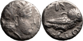 Bactria, local issue imitating Athens.