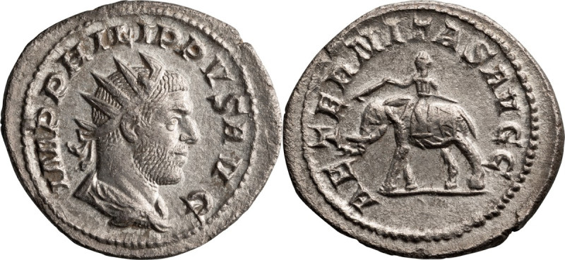 Philip I. Antoninianus; Philip I; 244-249 AD, Rome, 248 AD, Antoninianus, 4.14g....