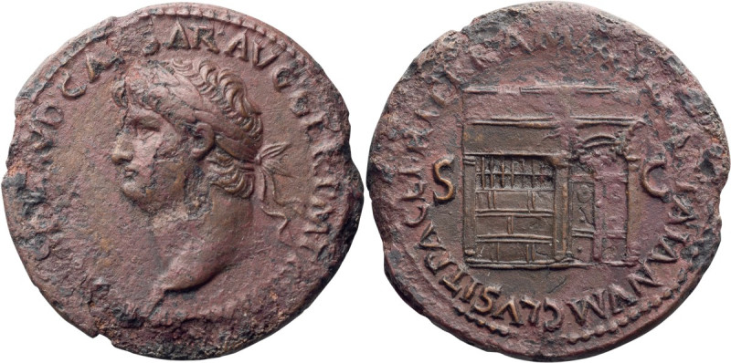 Nero. Sestertius; Nero; 54-68 AD, Rome, 65-6 AD, Sestertius, 24.59g. Cf. Paris-3...