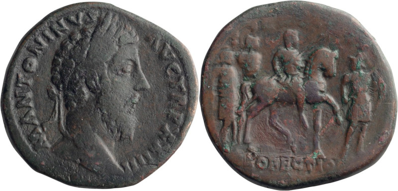 Marcus Aurelius. Sestertius; Marcus Aurelius; 161-180 AD, Rome, 170 AD, Sesterti...