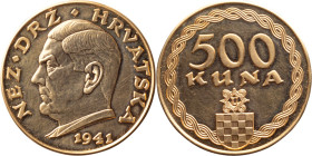 Croatia, Independent State of Croatia, 1941, 500 Kuna, UNC