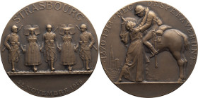 France, World War I, 1918, Medal, AU/UNC