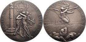 France, Honoring Belgium, 1919, Medal, UNC