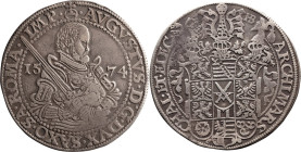 German States, Saxony, Albertine line, 1575, Thaler, VF
