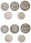 Greece, Crete, Prince George, 1898-1906. Lot of 5 coins comprising 5 Lepta, 1900 A, Paris mint, 2.00g (KM3; Divo 136); 10 Lepta, 1900 A, Paris mint, 2...