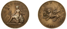 Greece, Ionian Islands, British Administration, 1809-1863. 2 Obols, 1819, 18.61g (KM33).

Good very fine.