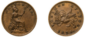 Greece, Ionian Islands, British Administration, 1809-1863. Lepton, 1834, 1.86g (KM34).

Good extremely fine.