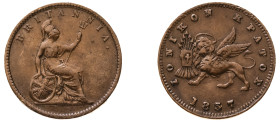 Greece, Ionian Islands, British Administration, 1809-1863. Lepton, 1857, coin alignment, 1.82g (KM34).

Good very fine or better.