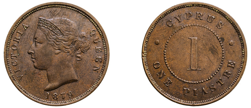 Cyprus, British Administration, Victoria, 1837-1901. Piastre, 1879, Royal mint, ...