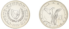 Cyprus. Republic, 1960-. Pound, 1995, 50th Anniversary of the F.A.O., 28.37g (KM70; Fitikides 239)

Uncirculated.