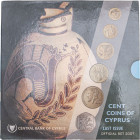 Cyprus. Republic, 1960-. Official Set of six coins, 2007, (Cent to 50 Cents), (KM-; Fitikides 47).

In presentation folder. Uncirculated (6).
