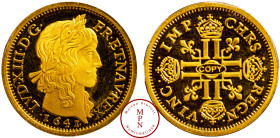 France, Cinquième République (1958-), Médaille, Reproduction en or d'un Louis d'or 1641 de Louis XIII, Or, 585%, FDC, PROOF, 1.92 g, 18 mm,
