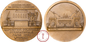 Indochine, Médaille par Robin, Administration des Monnaies et Médailles, Exposition Coloniale Internationale de Paris, 1931, Paris, Av. ADMINISTRATION...