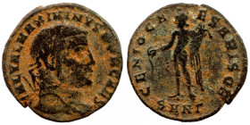 Maximinus II, 310-313 AD. Follis 
25mm 5,67g
Artificial sand patina