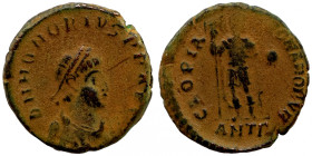 Honorius 393-423AD AE follis Bronze. 
22mm 5,50g
Artificial sand patina