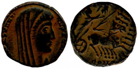 Constantius II. 337-361 für Divus 
16mm 2,53g
Artificial sand patina