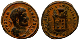 Constantinus I. (306-337 AD). Æ Follis.Romulus and Remus.
28mm 15,55g
Artificial sand patina