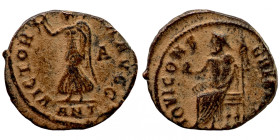 Maximinus II, 310-313 AD. Follis 
23mm 9,66g
Artificial sand patina
