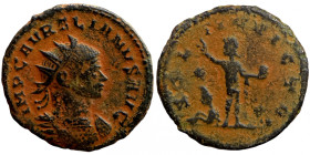 Aurelian, 270 - 275 n. Chr. Antoninian 
22mm 9,82g
Artificial sand patina