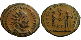 Diocletian, 284-305. Antoninianus (bronze, Antioch. IMP C C VAL DIOCLETIANVS P F AVG
25mm 11,56g
Artificial sand patina