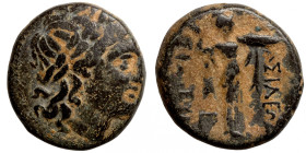 Seleucis Kingdom Greek Coin 1-4 BC Century
18mm 6,16g
Artificial sand patina