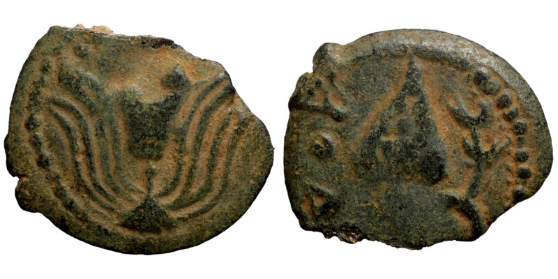 JUDAEA. Herodians. Herod II Archelaos, 4 BC-6 AD. Prutah (bronze, 2.31 g, 16 mm)...