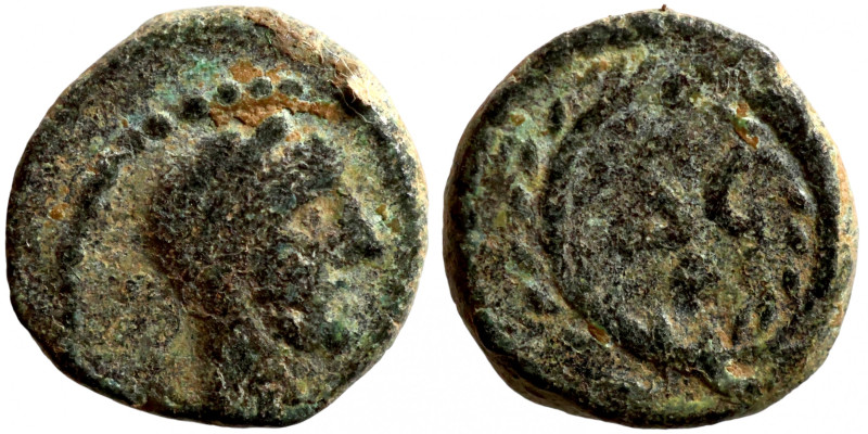 Antik bronze coin
9mm 0,79g