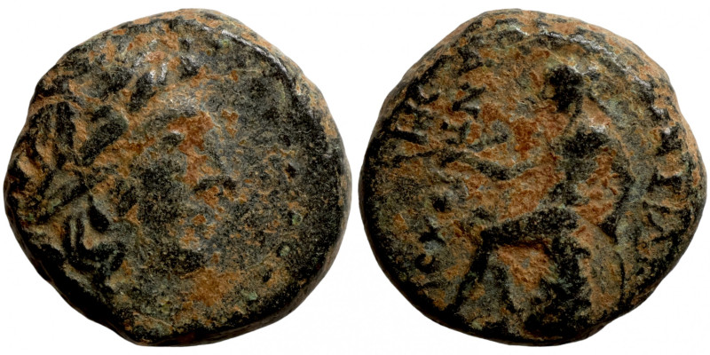 Seleucis Kingdom Greek Coin 1-4 BC Century
13mm 2,80g
Artificial sand patina