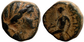 Seleucis Kingdom Greek Coin 1-4 BC Century
12mm 4,24g
Artificial sand patina