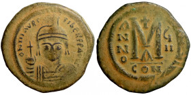 Byzantine bronze coin
33mm 14,39g
Artificial sand patina