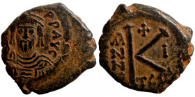 Byzantine bronze coin
20mm 5,27g
Artificial sand patina
