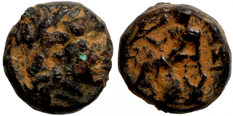 Antik bronze coin
9mm 1,19g
Artificial sand patina