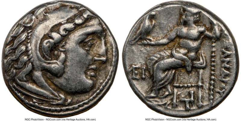 MACEDONIAN KINGDOM. Alexander III the Great (336-323 BC). AR drachm (15mm, 1h). ...