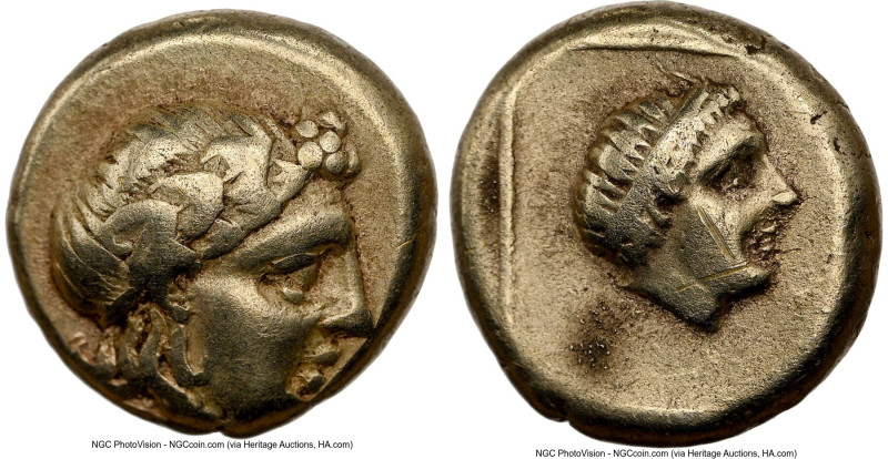 LESBOS. Mytilene. Ca. 377-326 BC. EL sixth-stater or hecte (10mm, 2.54 gm, 11h)....