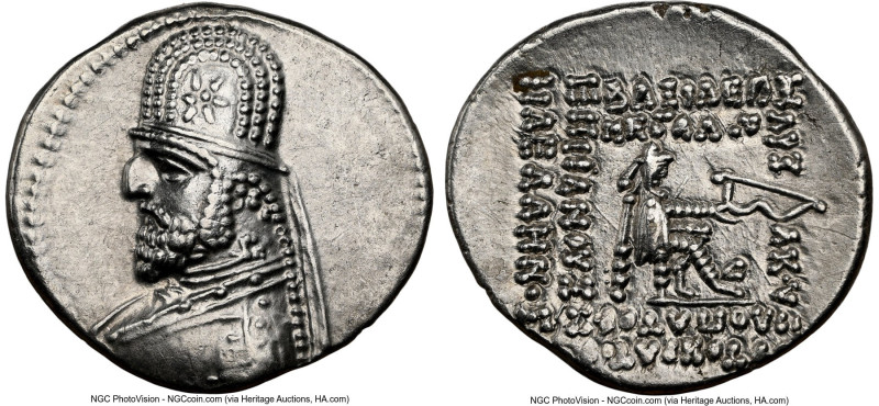 PARTHIAN KINGDOM. Mithradates III (ca. 87-80 BC). AR drachm (20mm, 3.80 gm, 11h)...