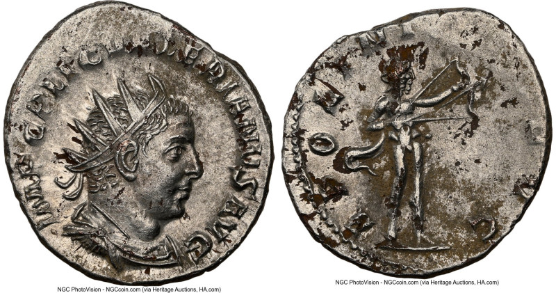 Valerian I (AD 253-260). BI antoninianus (21mm, 11h). NGC AU. Rome. IMP C P LIC ...